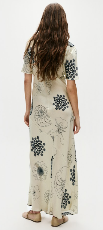 Short Sleeve Bias Dress Fibonacci
