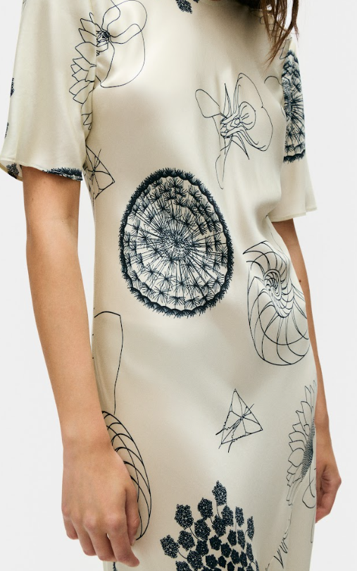 Short Sleeve Bias Dress Fibonacci