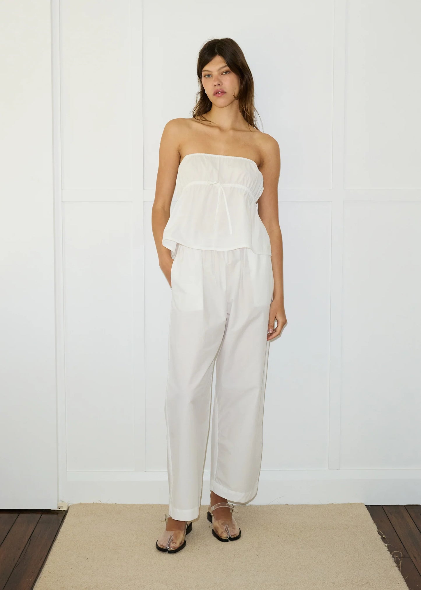 Deiji Studios - Ease Trouser in white