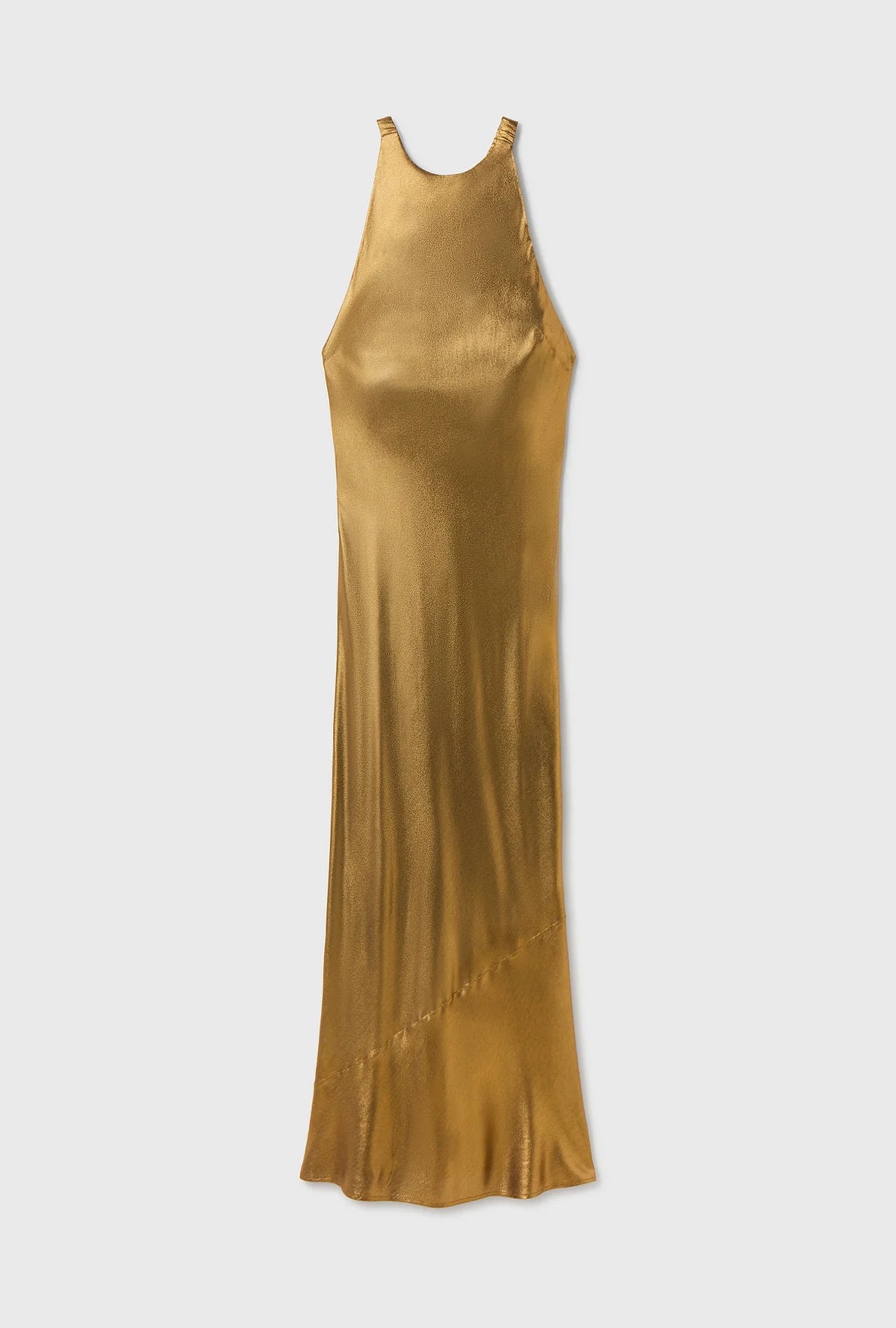 Silk Laundry - High Low Dress in Gold