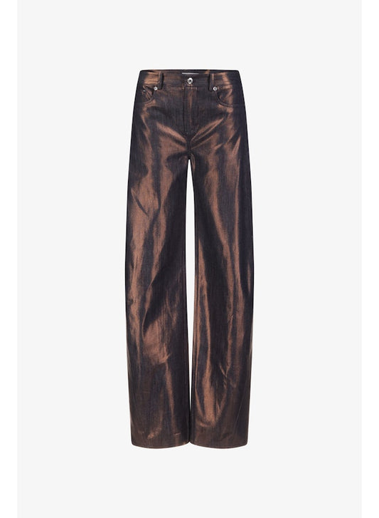 Priscavera - Cocoon Jeans in Metallic Denim