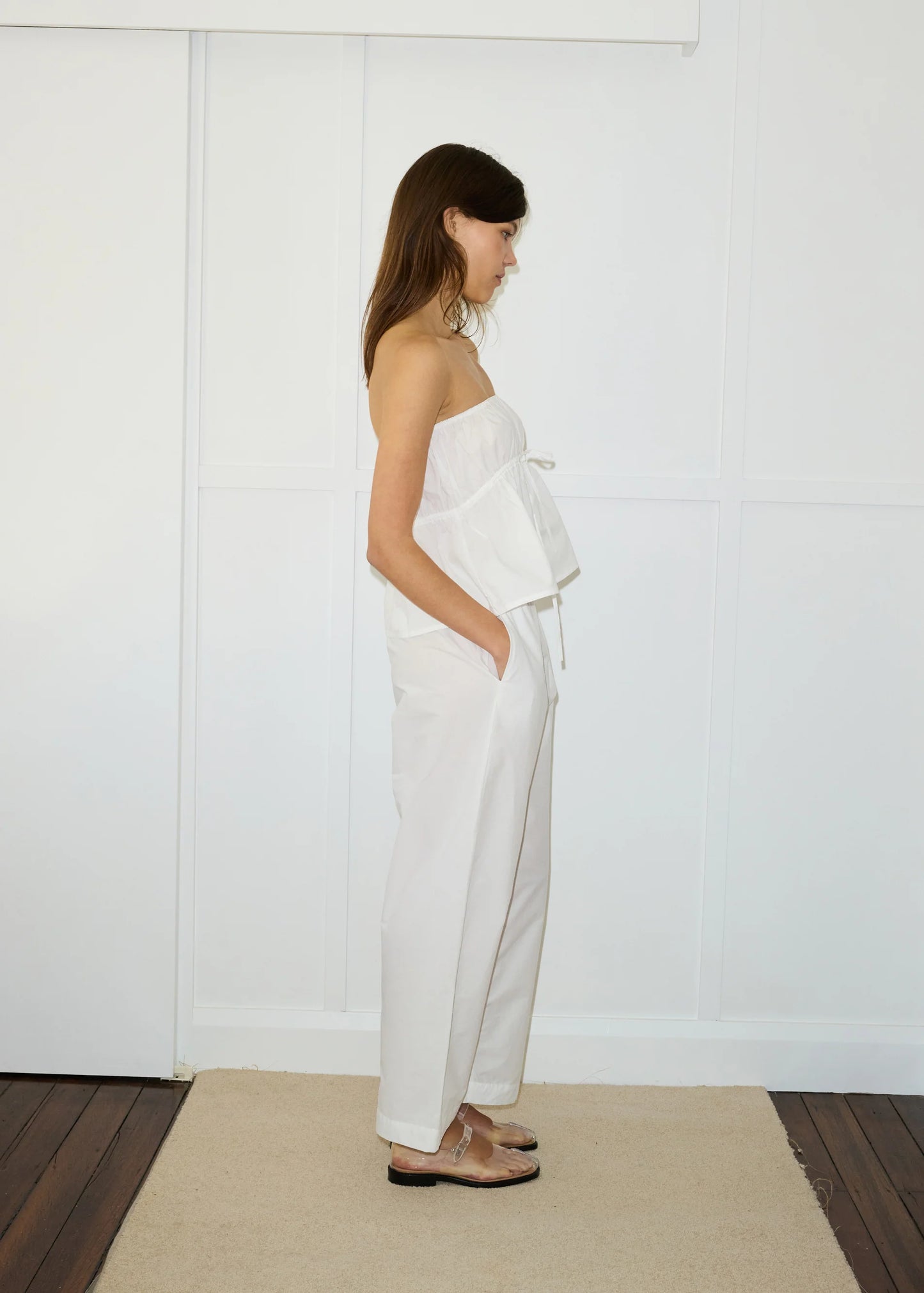 Deiji Studios - Ease Trouser in white