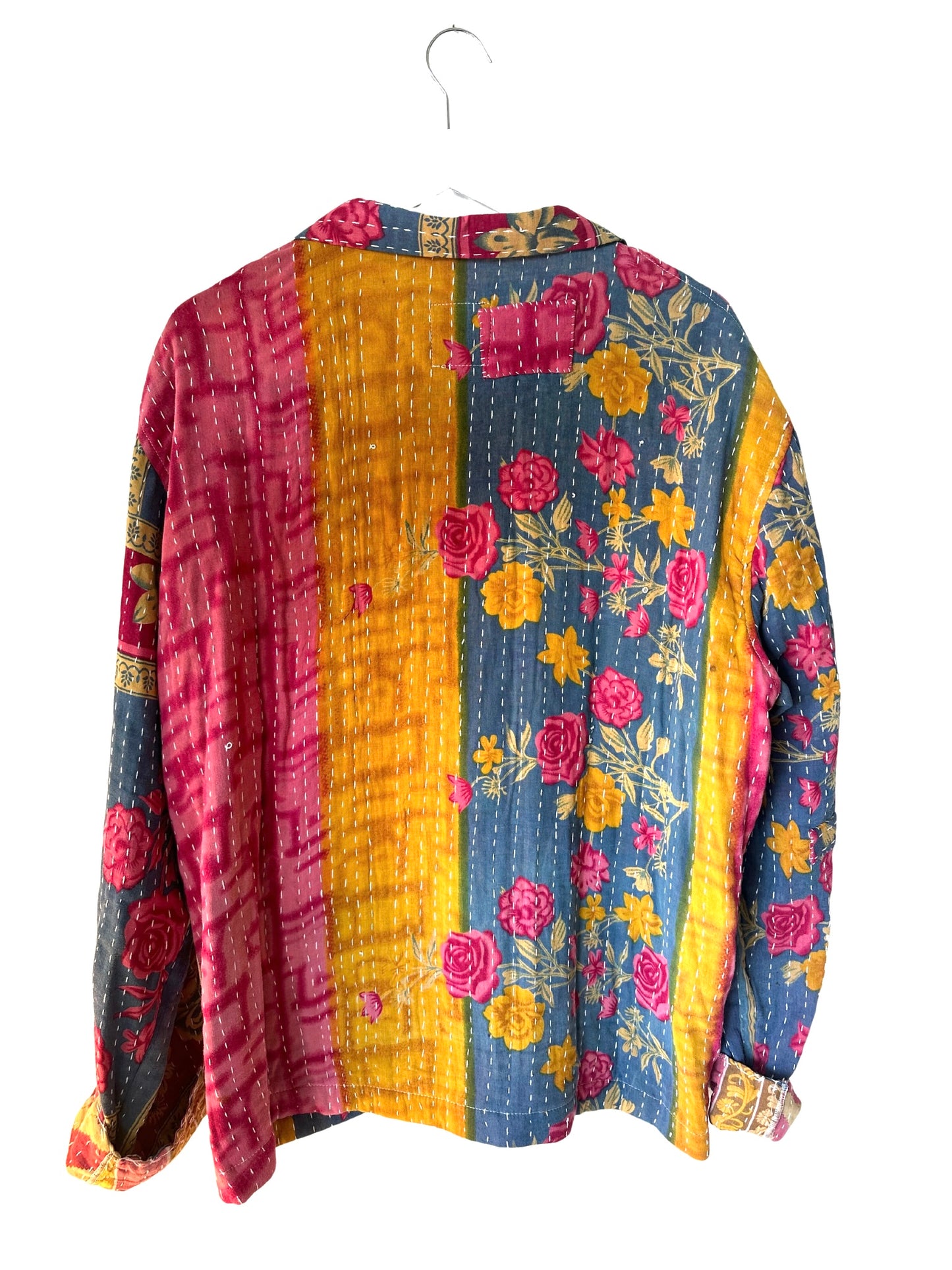 Res Ipsa - Kantha Quilt Workshirt in Rose