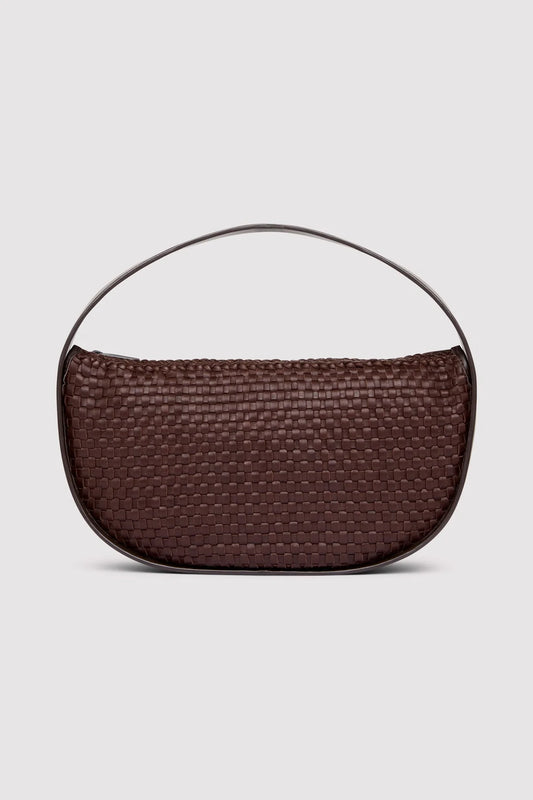 St. Agni - Woven Petit Arc Bag in Brown