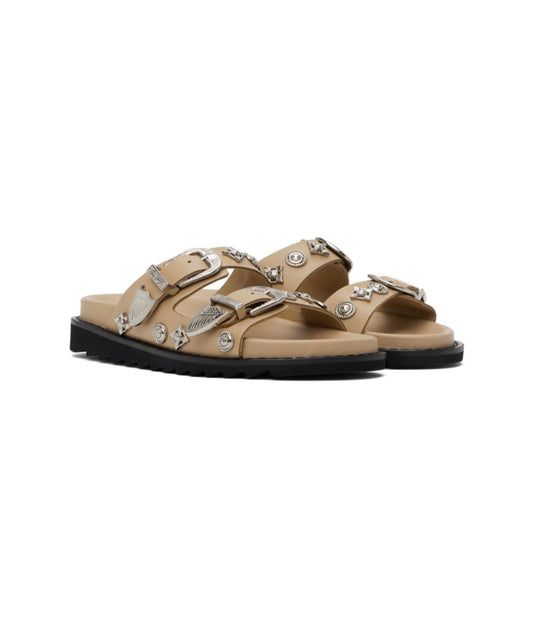 Toga Pulla - Buckle Sandal in Beige