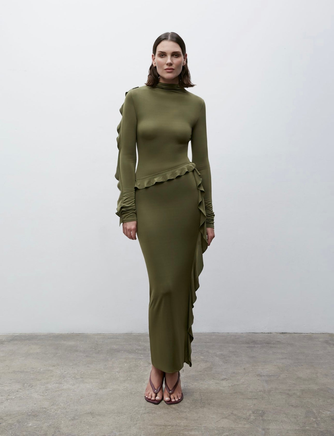 Paris Georgia - Mira Dress in Olive